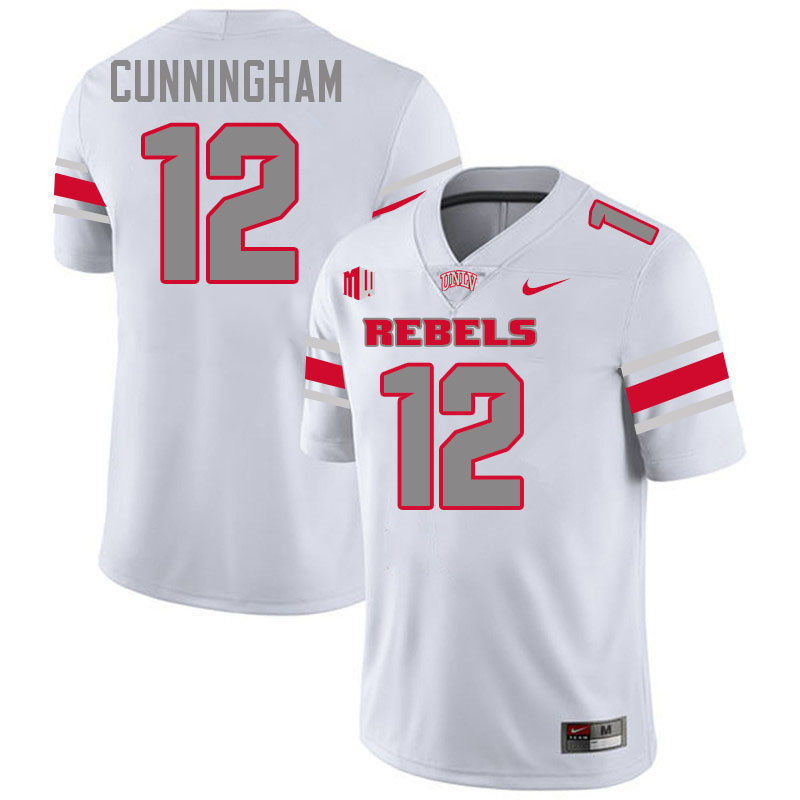 UNLV Rebels #12 Randall Cunningham College Football Jerseys,Uniforms-White